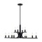 Designers Fountain Skye 12-Light Matte Black Minimalist Tiered Candle Chandelier for Dining Rooms D314C-12CH-MB - alternate 7